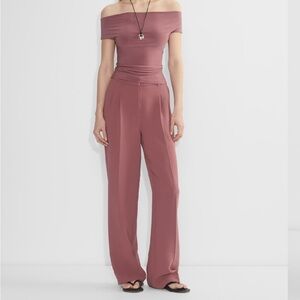 Aritzia Effortless Pants Mocha Sorbet